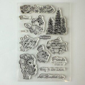 My Acrylix Clear Stampsc1472 Winter Wildlife CTMH